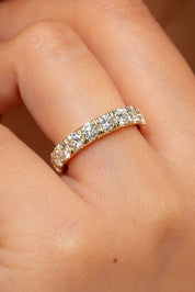 4mm Core Pavé Lab Diamond Ring Rings Princess Bride Diamonds