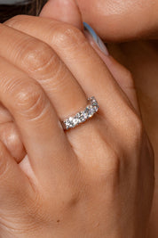 5 Stone Double Floating Diamond Ring Rings Princess Bride Diamonds
