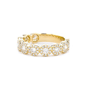 5.0mm Alexis 5-Stone Halo Diamond Ring Rings Princess Bride Diamonds