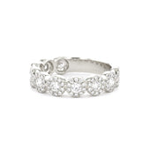 5.0mm Alexis 5-Stone Halo Diamond Ring Rings Princess Bride Diamonds