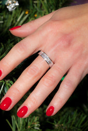 5mm Channel Lab Diamond Emerald Ring Rings Princess Bride Diamonds