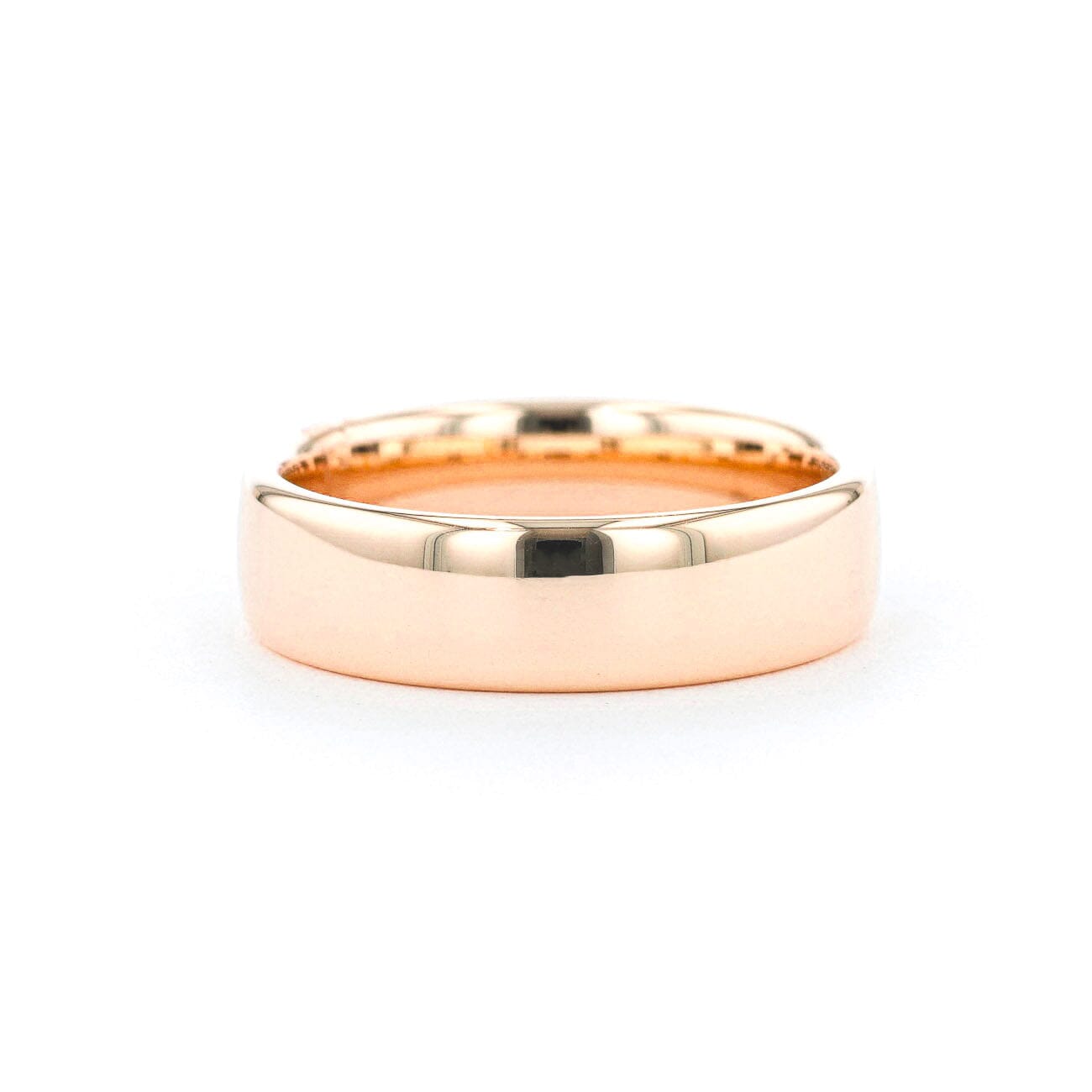 6.5mm Euro Comfort Fit High Polish Band Rings Princess Bride Diamonds