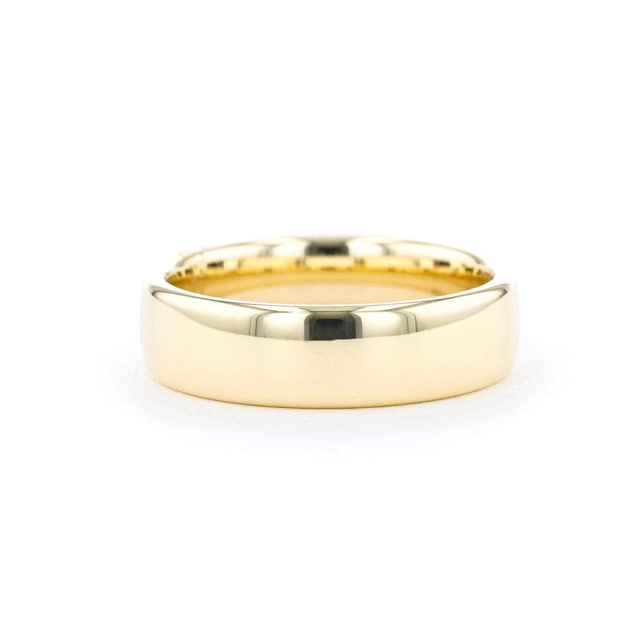 6.5mm Euro Comfort Fit High Polish Band Rings Princess Bride Diamonds