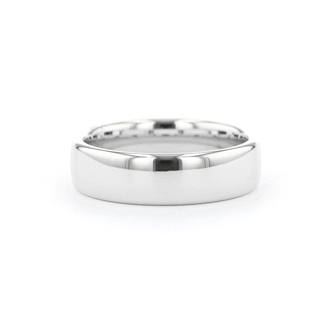 6.5mm Euro Comfort Fit High Polish Band Rings Princess Bride Diamonds