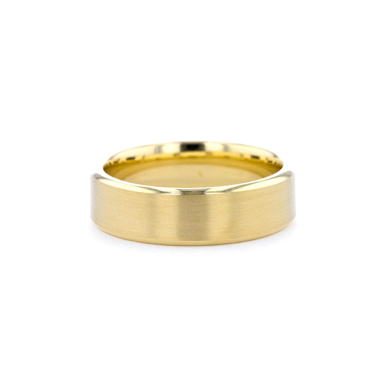 6.5mm Euro Comfort Fit Mini Bevel Rings Princess Bride Diamonds