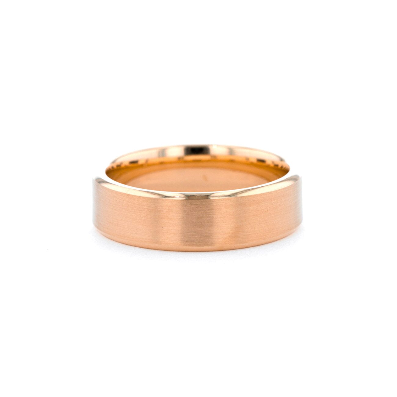 6.5mm Euro Comfort Fit Mini Bevel Rings Princess Bride Diamonds