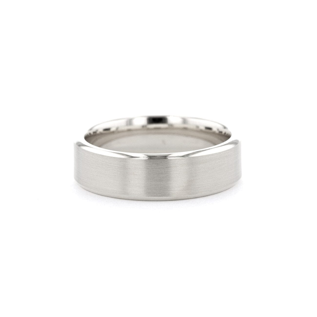 6.5mm Euro Comfort Fit Mini Bevel Rings Princess Bride Diamonds
