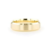 6mm Satin Center Bevel Edge Rings Princess Bride Diamonds