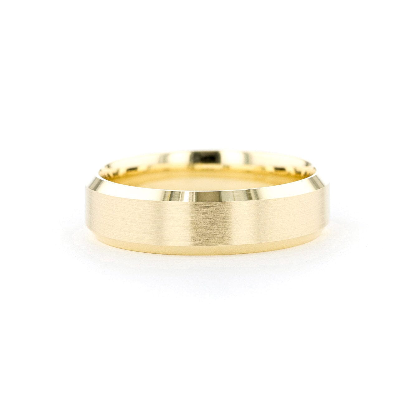 6mm Satin Center Bevel Edge Rings Princess Bride Diamonds