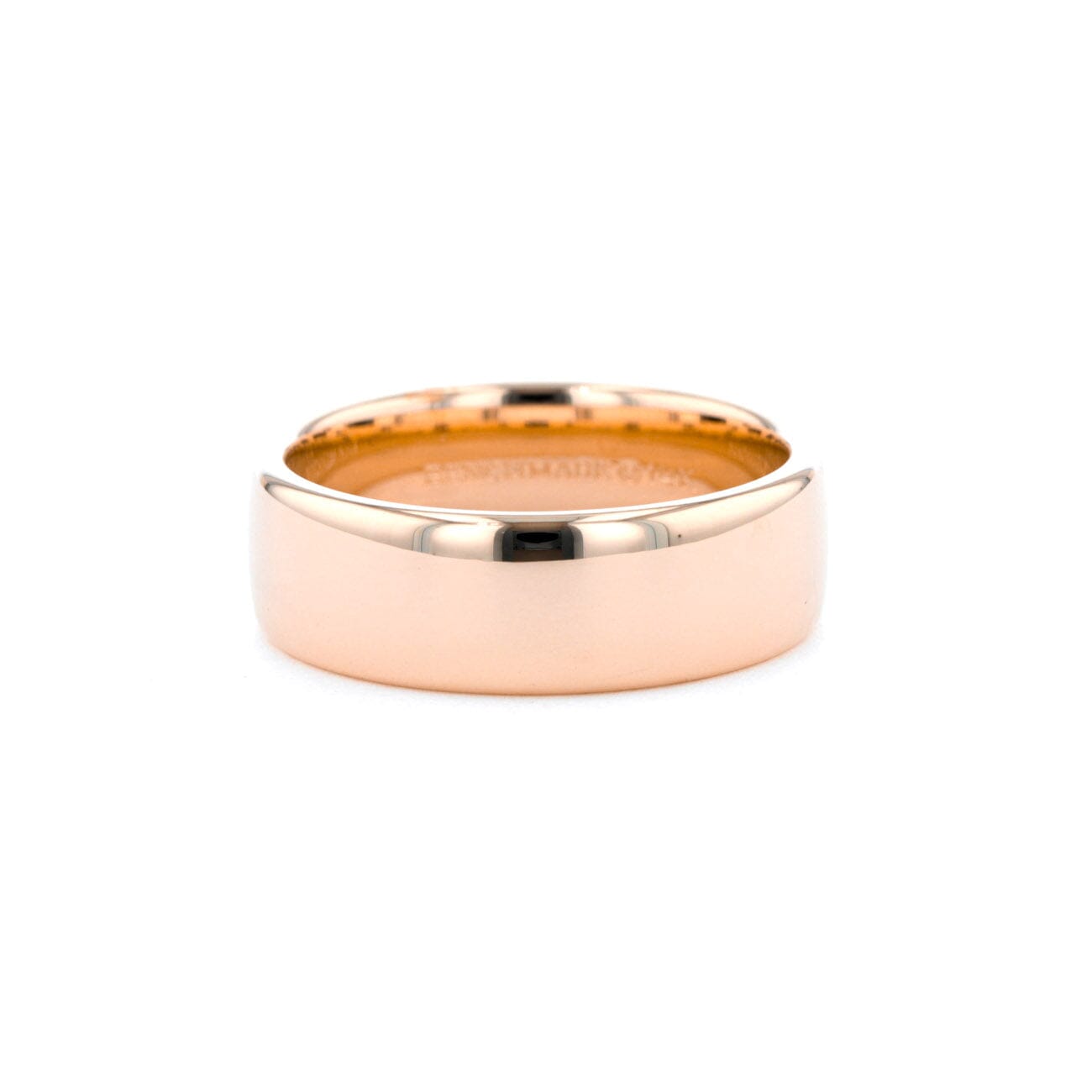 7.5mm Euro Comfort Fit High Polish Band Rings Princess Bride Diamonds