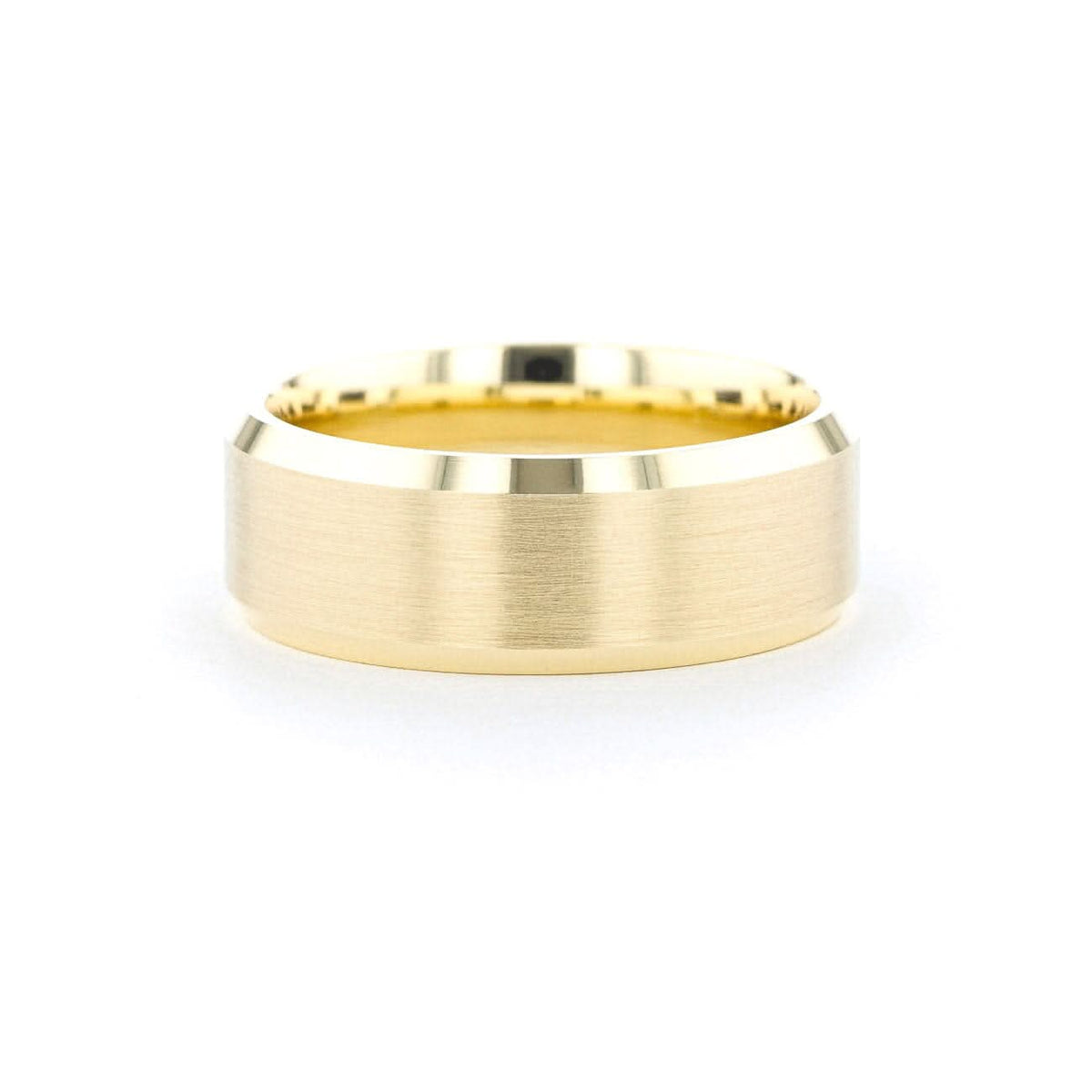 8mm Satin Center Bevel Edge - PBD Rings