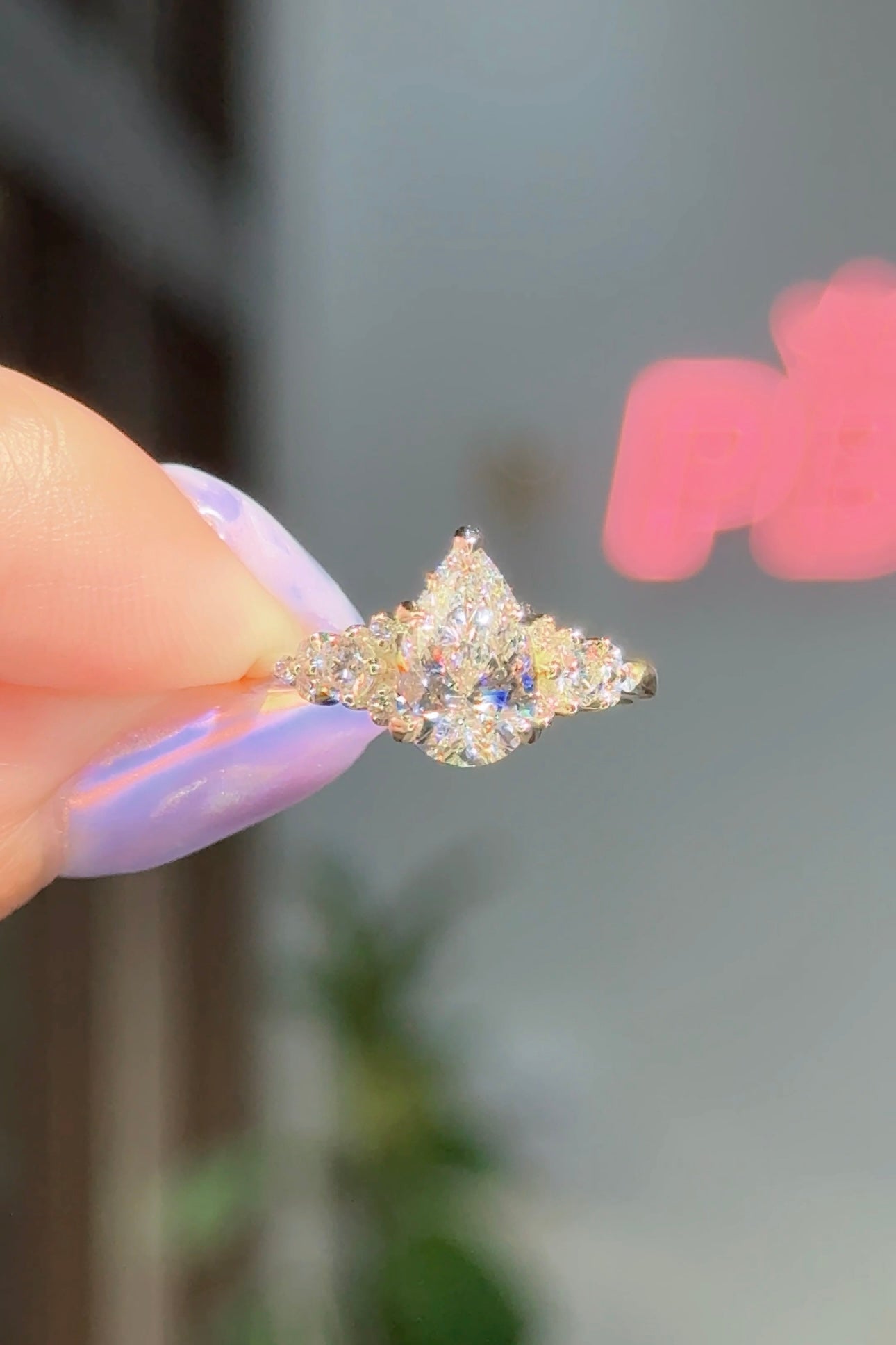 1.52ct E-VS1 Pear Lab Diamond Brandi