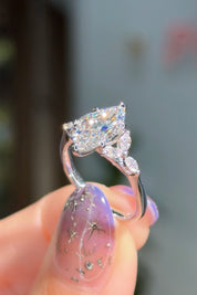 1.71ct E-VS1 Marquise Lab Diamond Amber