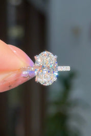 3.50ct F-VS1 Oval Lab Diamond Samantha