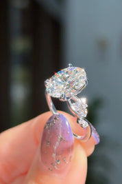 3.70ct F-VS1 Oval Lab Diamond Ariel