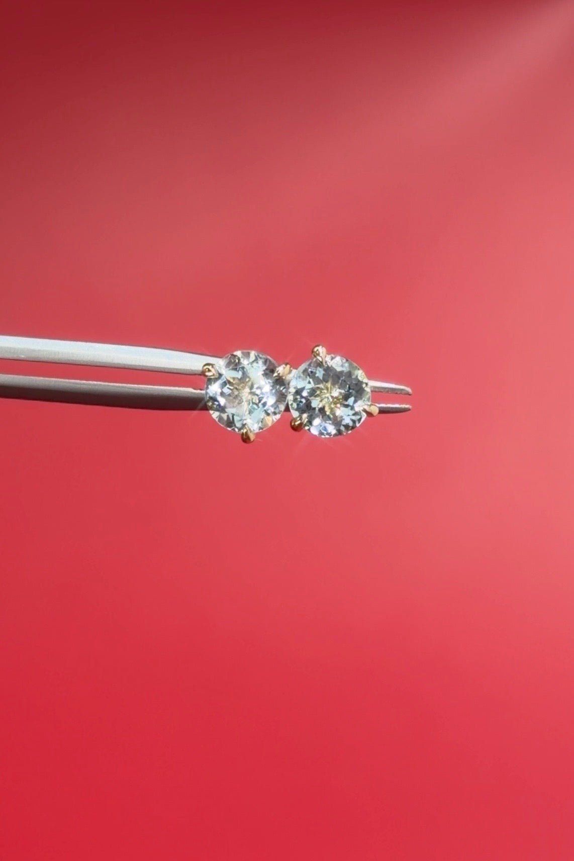 Aquamarine Studs - PBD Earrings