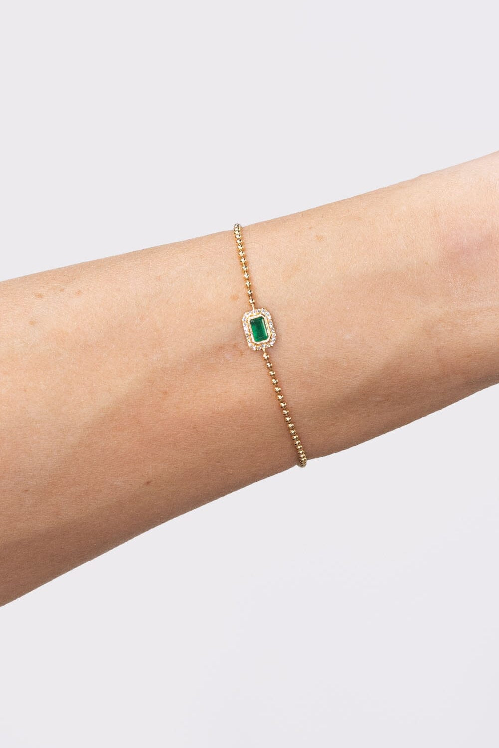 Beaded Halo Bezel Emerald Bracelet Bracelets Princess Bride Diamonds