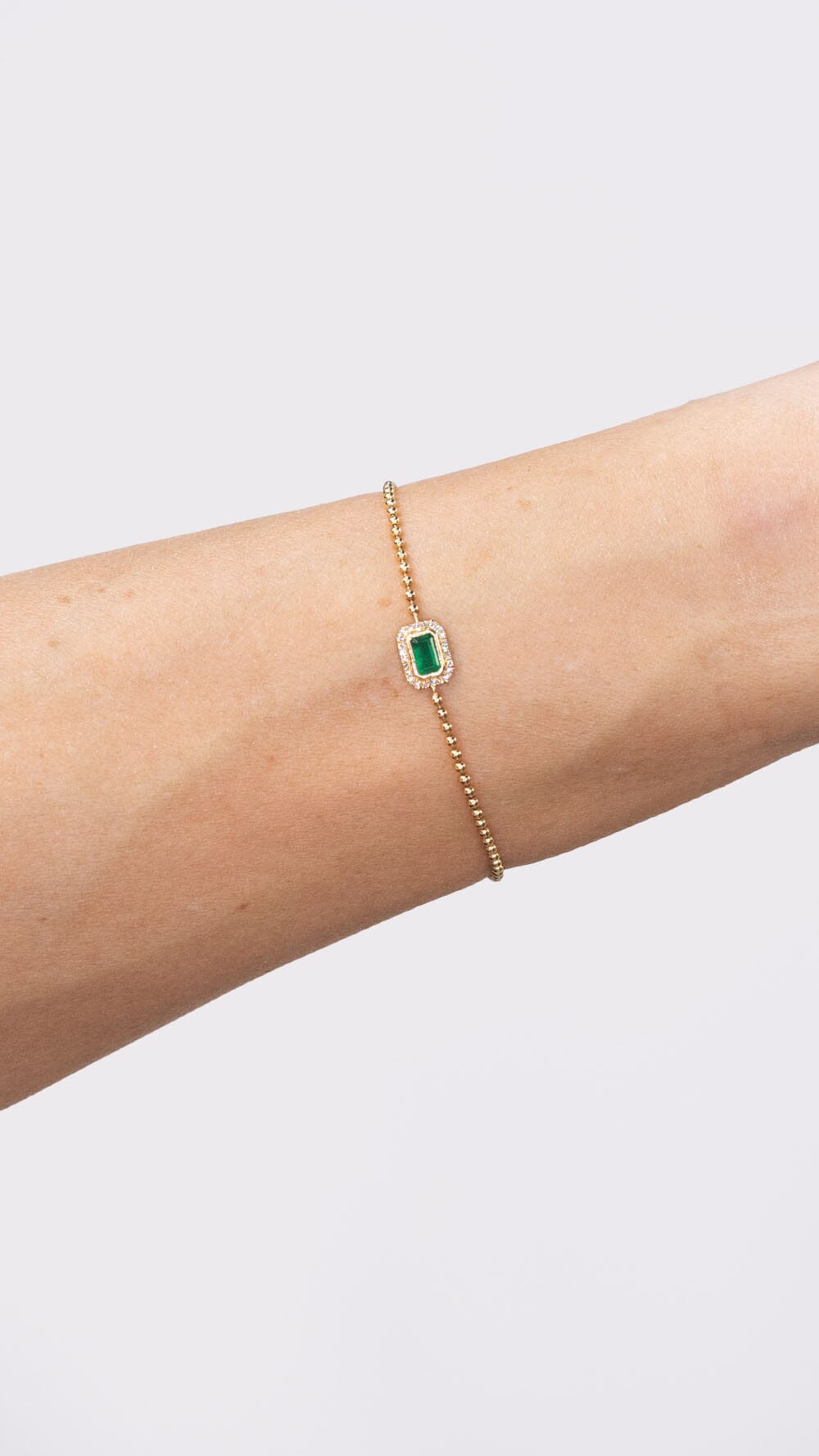 Beaded Halo Bezel Emerald Bracelet Bracelets Princess Bride Diamonds