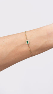 Beaded Halo Bezel Emerald Bracelet Bracelets Princess Bride Diamonds