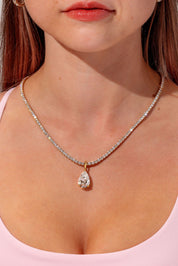 Big Pear Lab Diamond Tennis Necklace Necklaces Princess Bride Diamonds