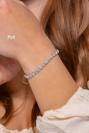 Buttercup Lab Diamond Tennis Bracelet Bracelets Princess Bride Diamonds 7ct 14k White Gold