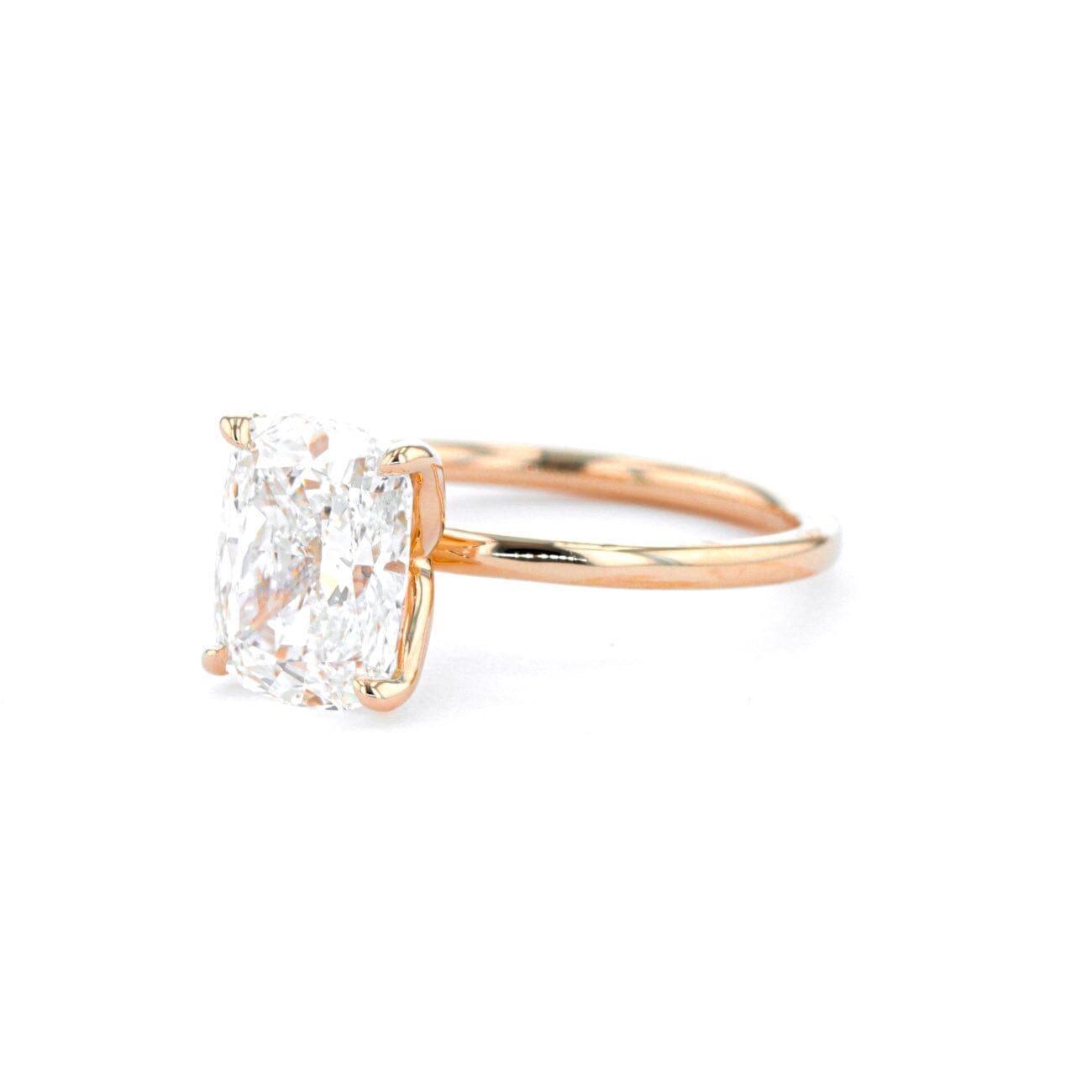 Caraline Cushion High Polish Engagement Rings Princess Bride Diamonds