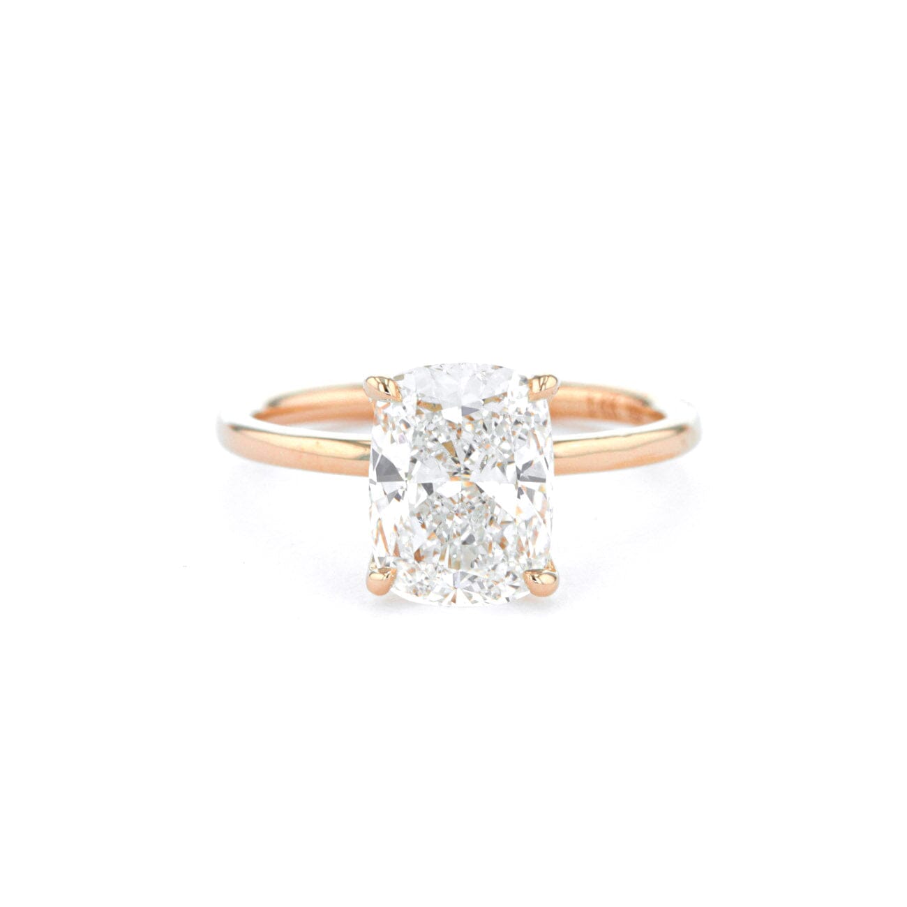 Caraline Cushion High Polish Engagement Rings Princess Bride Diamonds