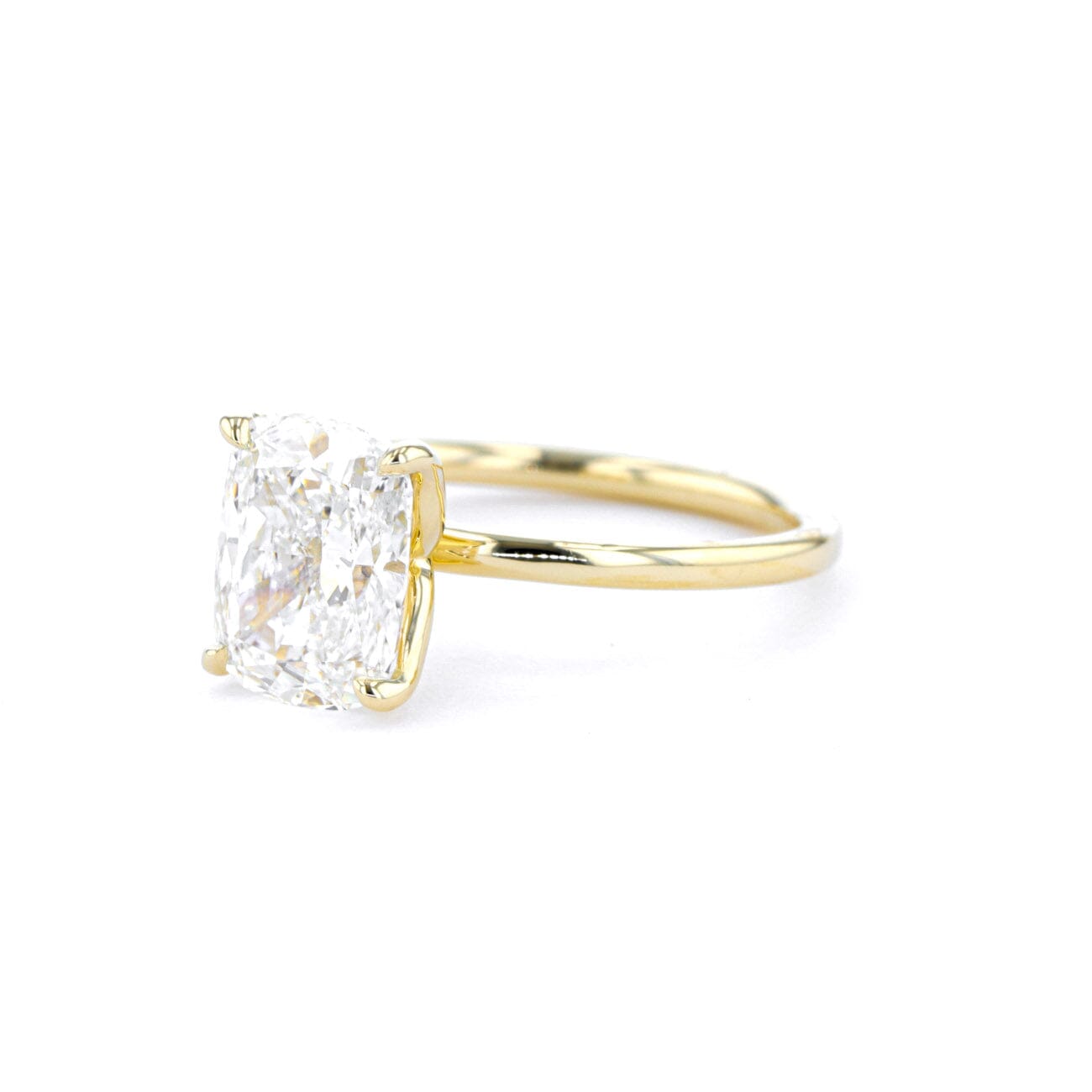 Caraline Cushion High Polish Engagement Rings Princess Bride Diamonds