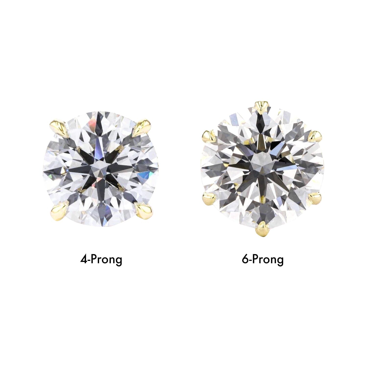 Caraline Round Engagement Rings Princess Bride Diamonds