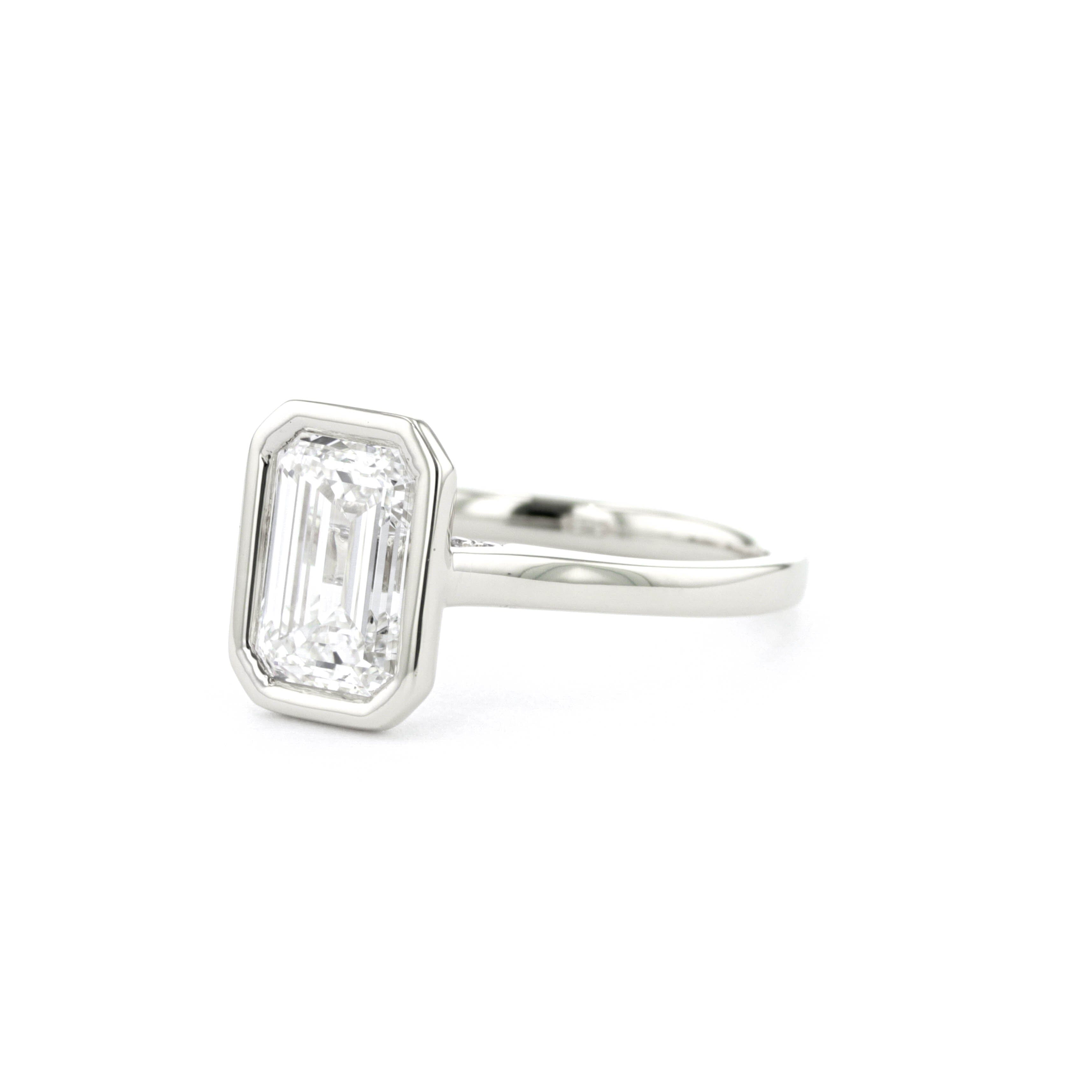 Casey Emerald High Polish Engagement Rings Princess Bride Diamonds