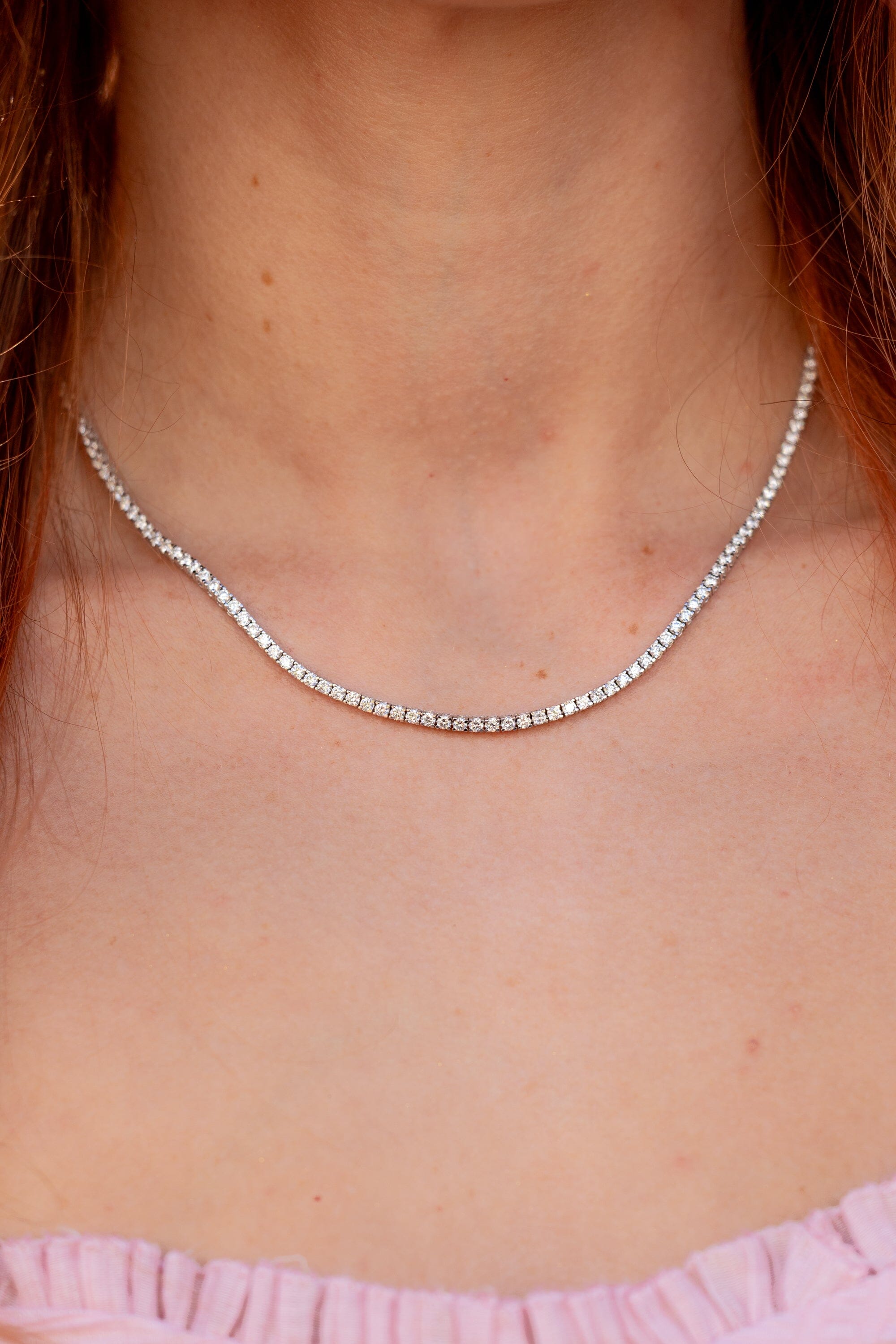 Classic Diamond Tennis Necklace Necklaces Princess Bride Diamonds