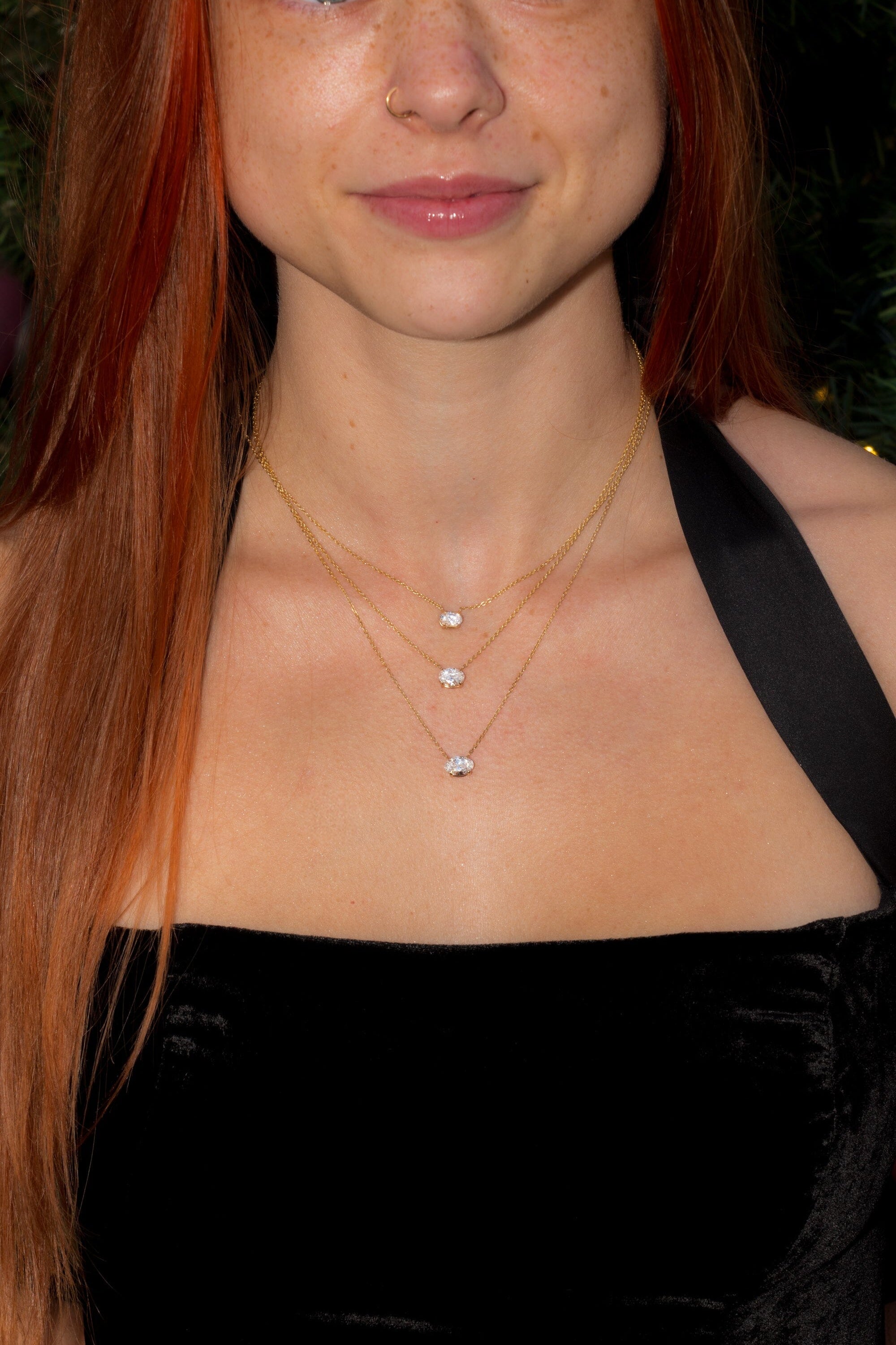 Classic Oval Lab Diamond Pendant Necklaces Princess Bride Diamonds