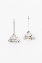 2ct Core Round Lab Diamond Martini Studs