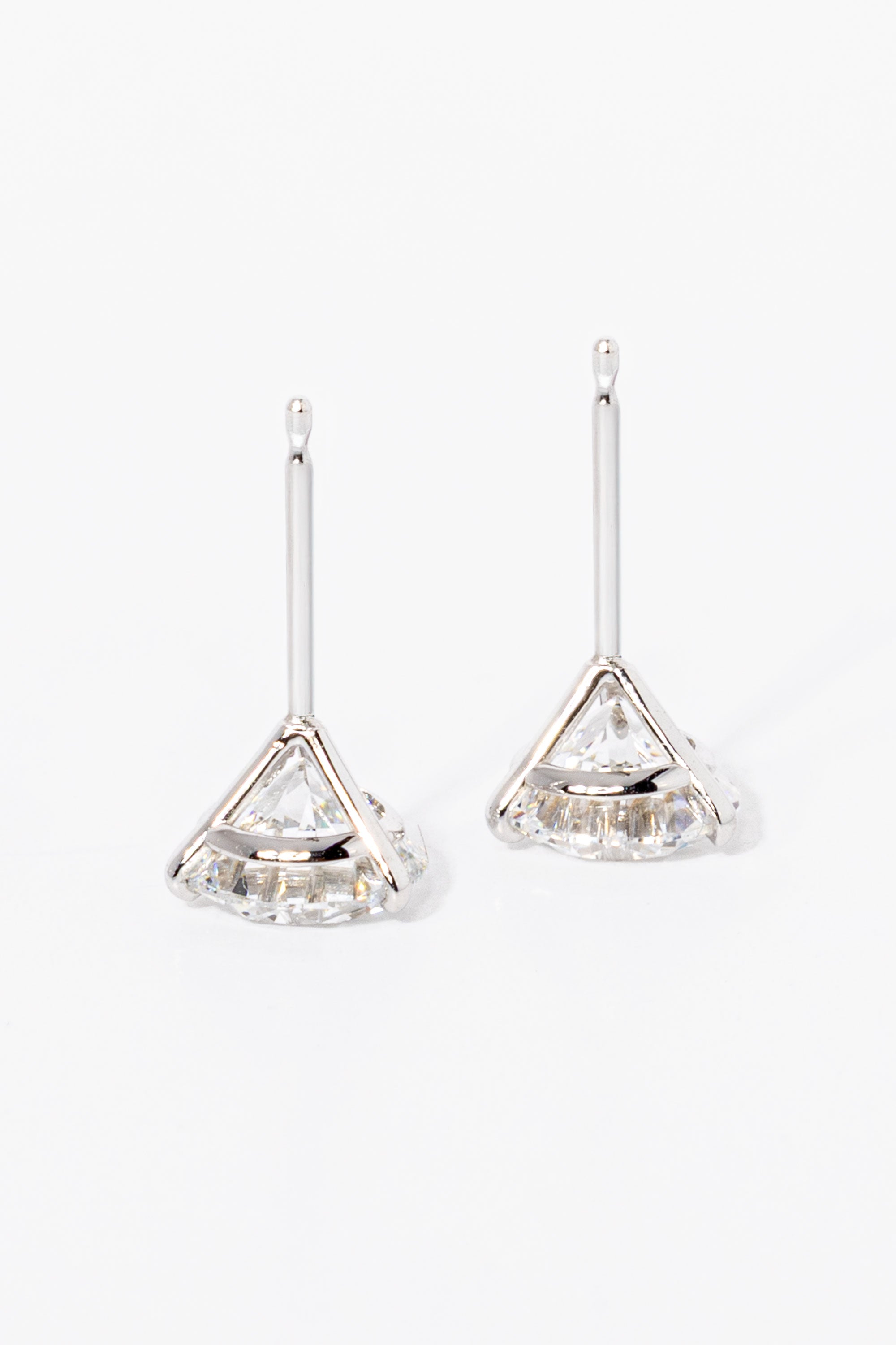2ct Core Round Lab Diamond Martini Studs