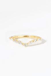 Curved Tori Band Rings Princess Bride Diamonds