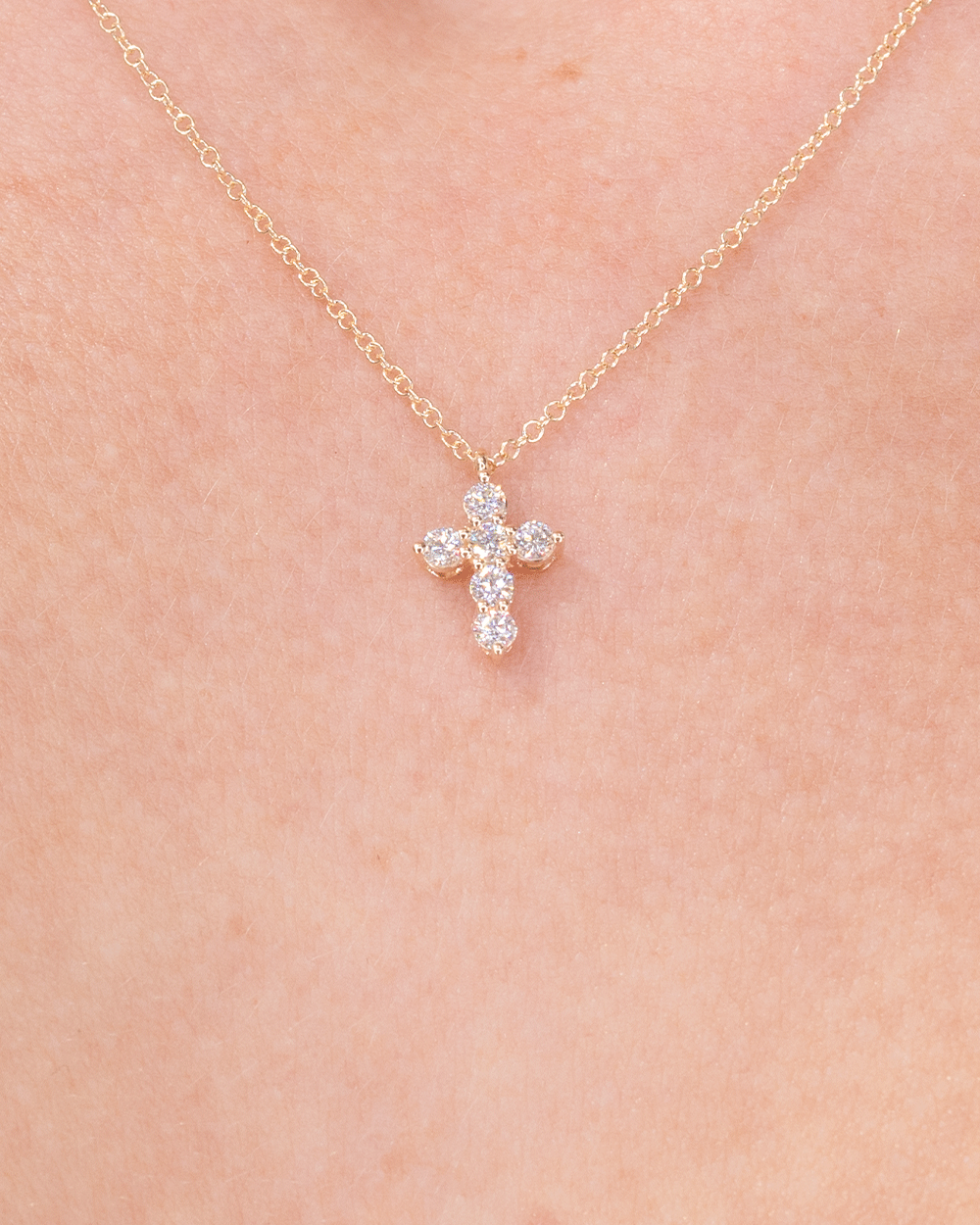 Baby Diamond Cross - PBD Necklaces