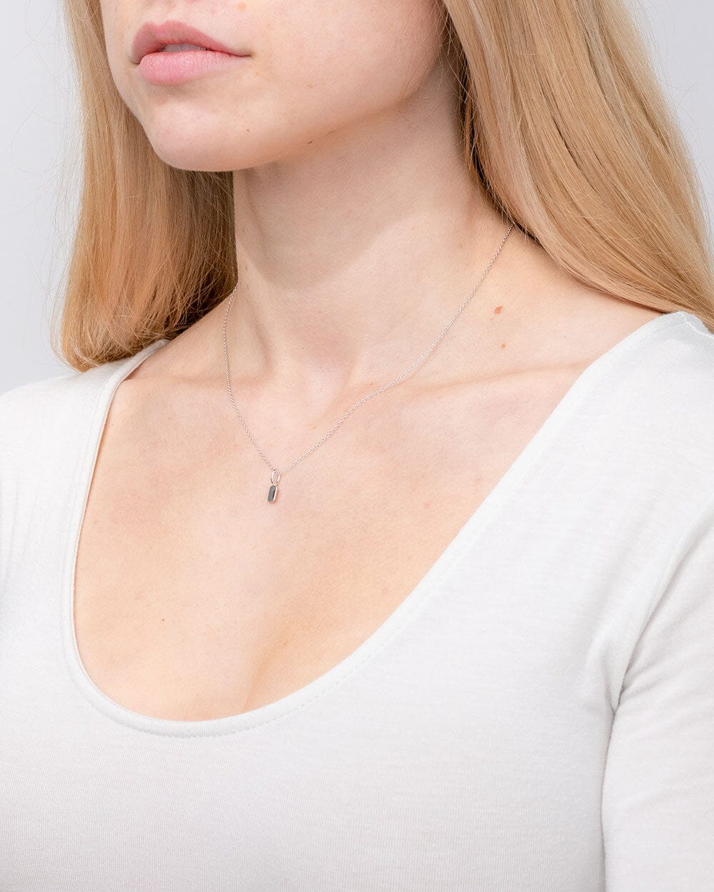 Dainty Engravable Pendant 14k White Gold Necklaces Princess Bride Diamonds