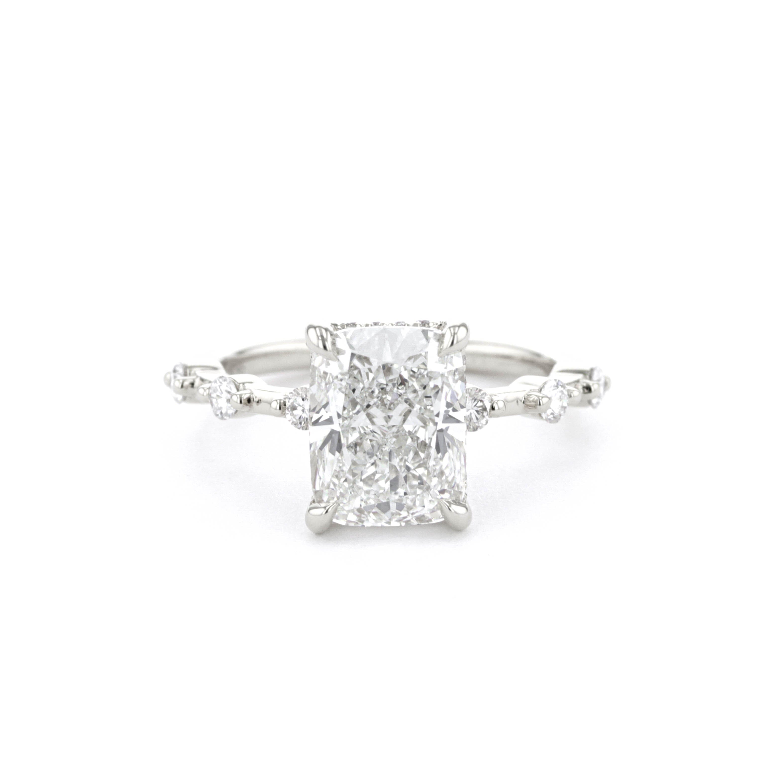 Daisy Cushion Engagement Rings Princess Bride Diamonds