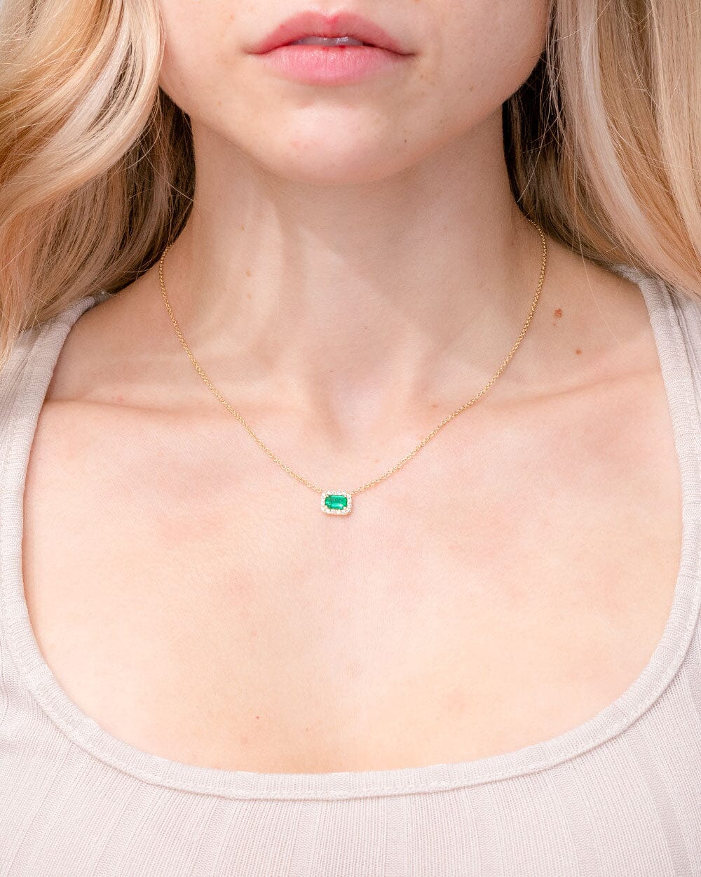 Diamond Halo Emerald Necklace Necklaces Princess Bride Diamonds