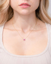Diamond Halo Pink Sapphire Necklace Necklaces Princess Bride Diamonds