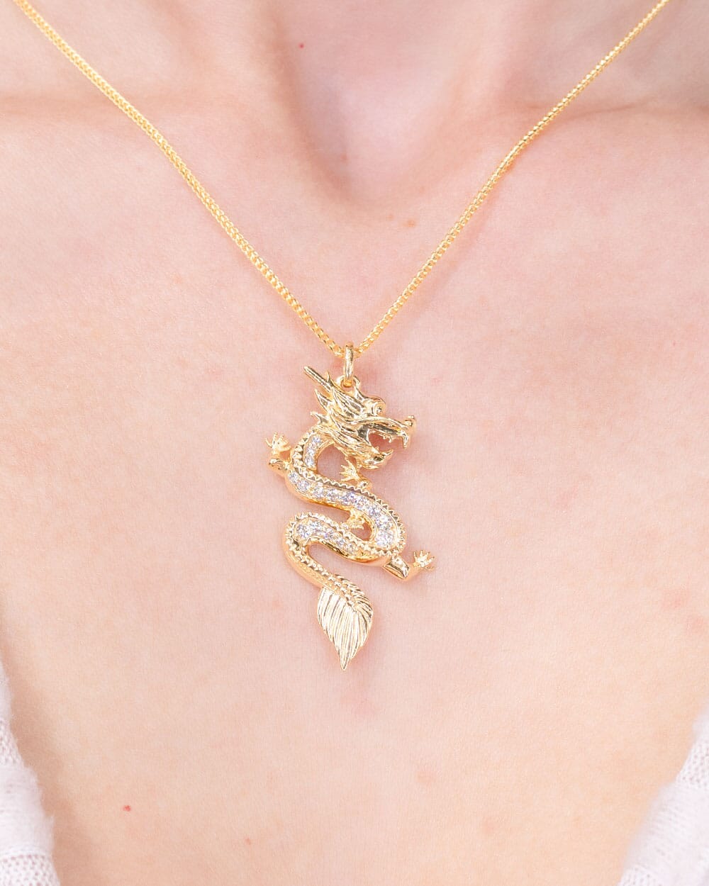 Diamond Year of the Dragon Pendant Necklaces Princess Bride Diamonds
