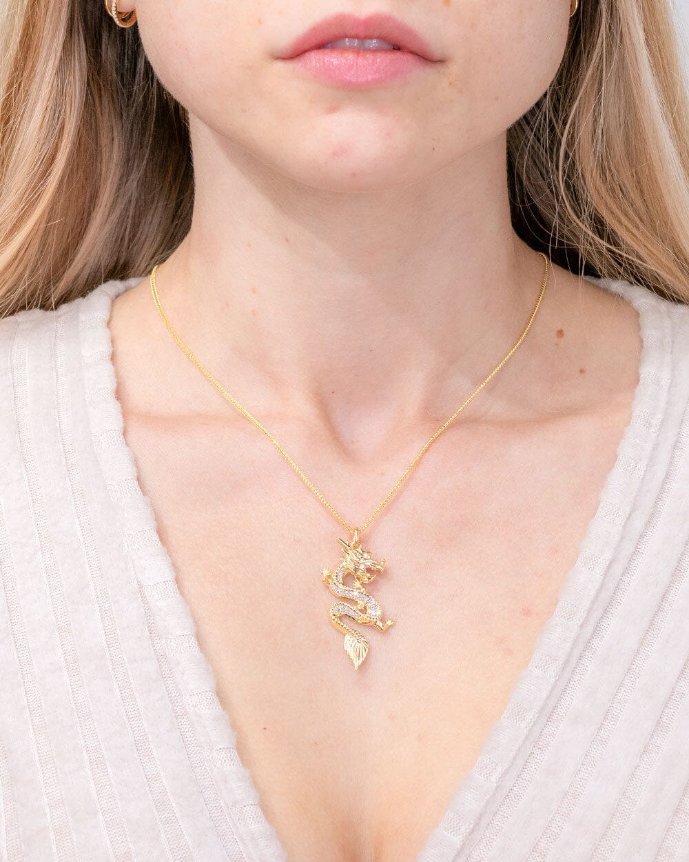 Diamond Year of the Dragon Pendant Necklaces Princess Bride Diamonds