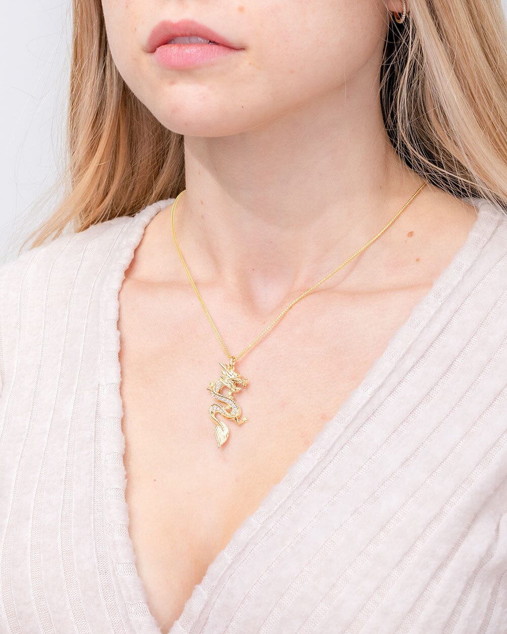 Diamond Year of the Dragon Pendant Necklaces Princess Bride Diamonds