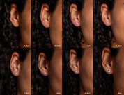 2ct Core Round Lab Diamond Martini Studs