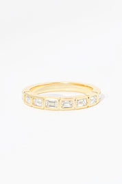 East West Emerald Bezel Ring Rings Princess Bride Diamonds