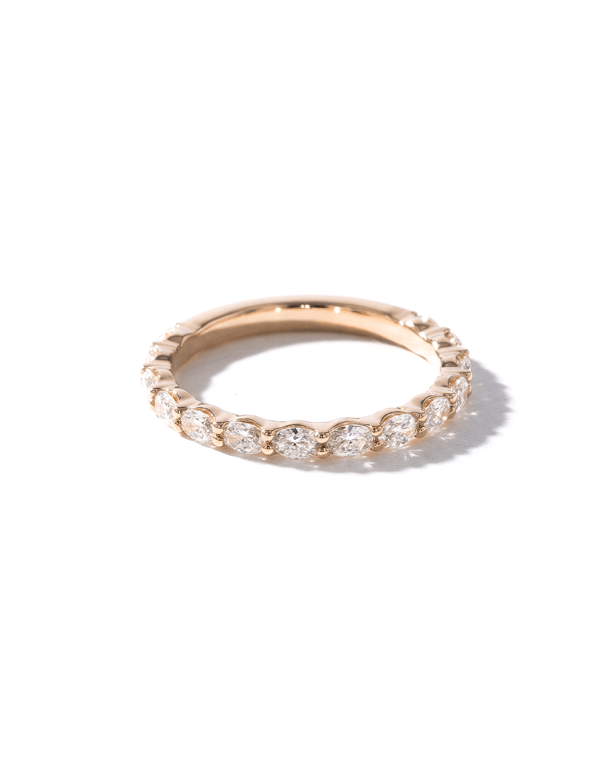 Mini Oval Floating Band | East West | 2.0mm