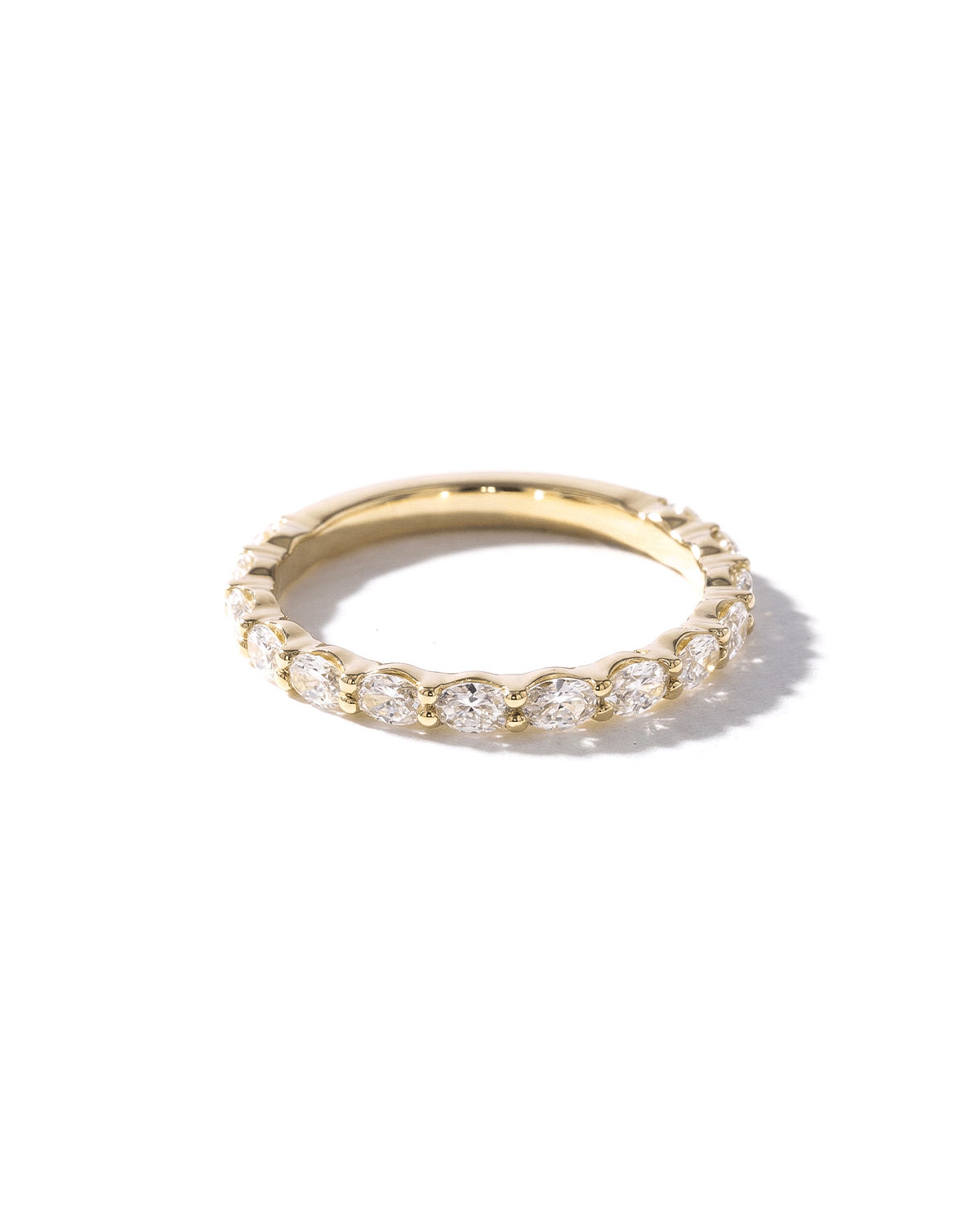 Mini Oval Floating Band | East West | 2.0mm