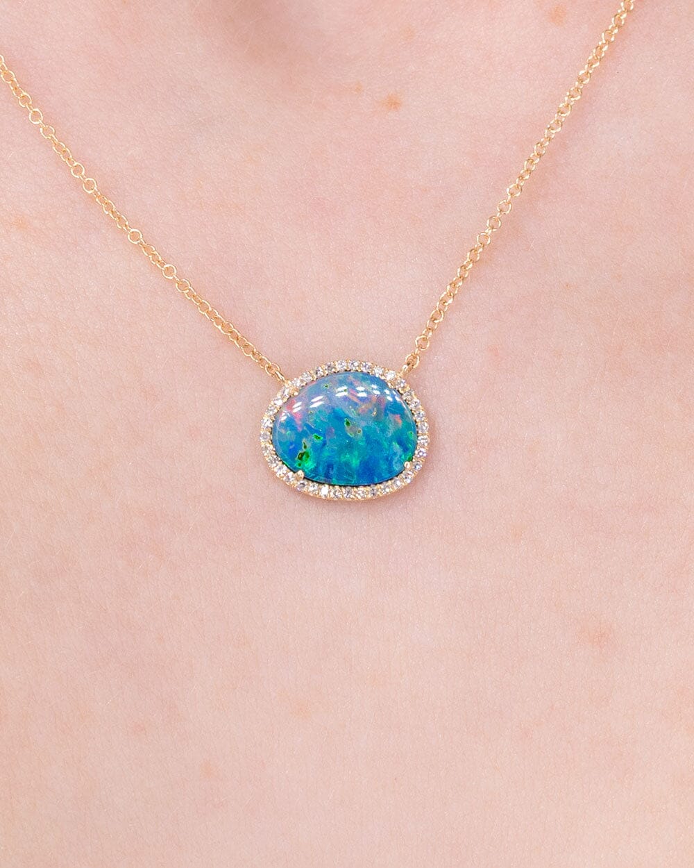 Freeform 2.29ct Opal Necklace Necklaces Princess Bride Diamonds