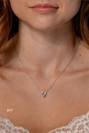 Heart Brandi Necklace Necklaces Princess Bride Diamonds 2ct 14K White Gold