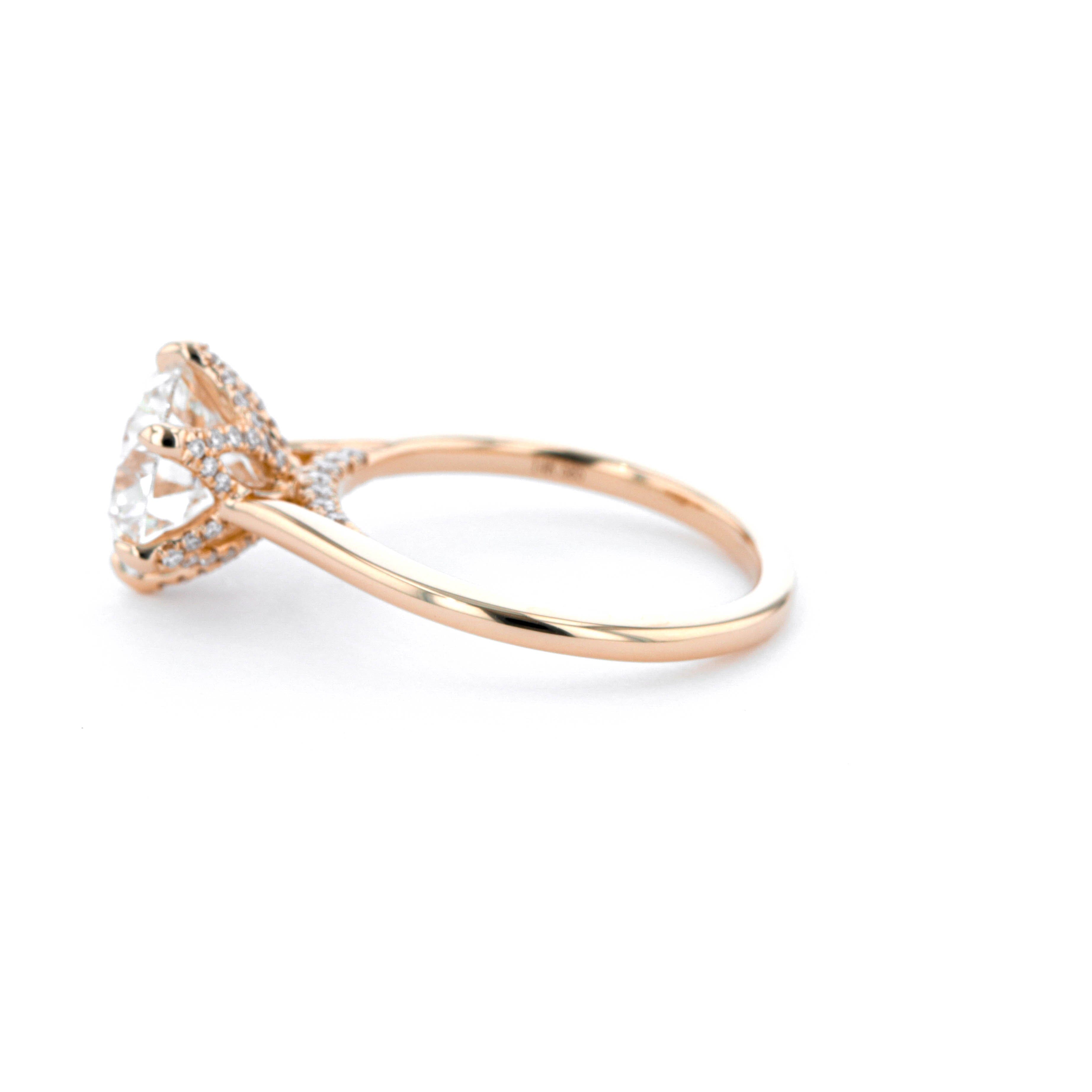 Isabela Round High Polish Engagement Rings Princess Bride Diamonds